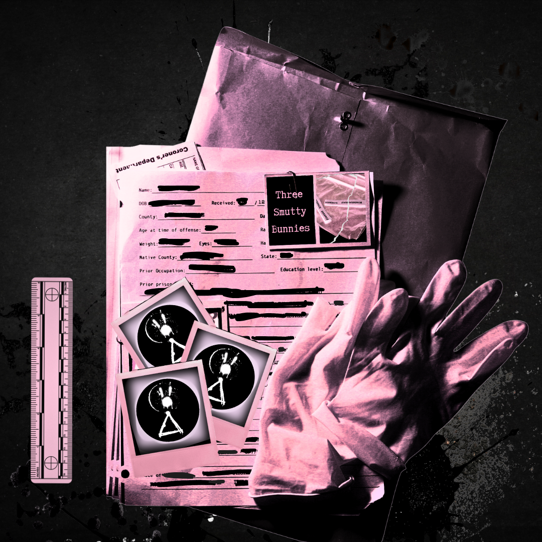 Three's an Alibi Smutty Bunny Sticker Set